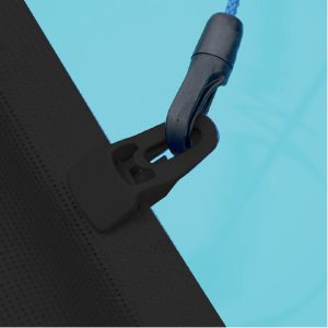 Plastica 20ft Black Domestic Leading edge with Clips