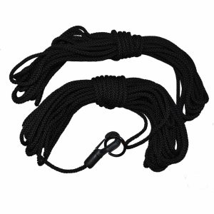 Plastica 16' Leading Edge Cord Kit with Hook and Ring in Black