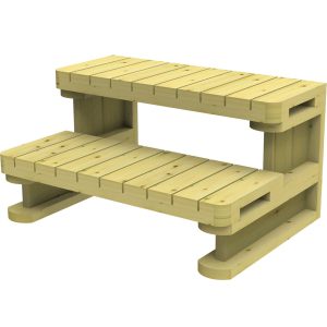 Plastica Wooden Step 745mm(w) x 527mm(d) x 392mm(h)
