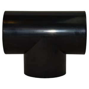 1.5in Plastica Black ABS Tee Joint P P P - Pack of 10