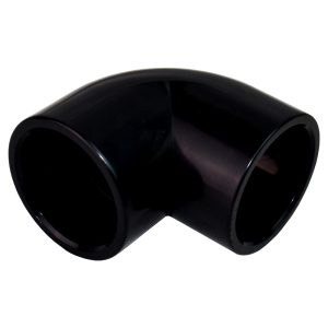 1.5in Plastica Black ABS 90 Deg Elbow P P - Pack of 10