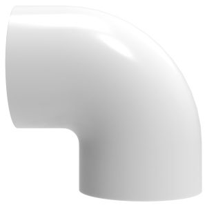 1.5in Plastica White 90 Deg Elbow P P - Pack of 10