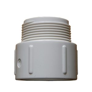 1.5in Plastica White Socket Nipple P MT - Single