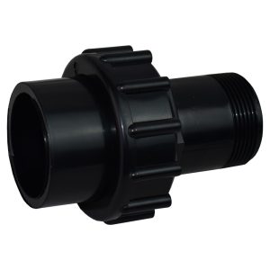 1.5in Plastica Black ABS Socket Union MT P 50mm - Pack of 5