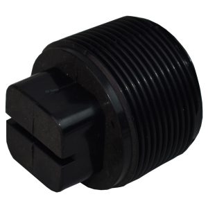 1.5in Plastica Black ABS Threaded Plug - Single Fitting