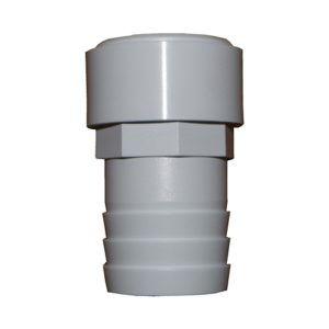 1.5in Plastica White Hosetail Plain - Single
