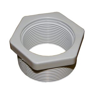 2in to 1.5in Plastica White Threaded Reducer - Single