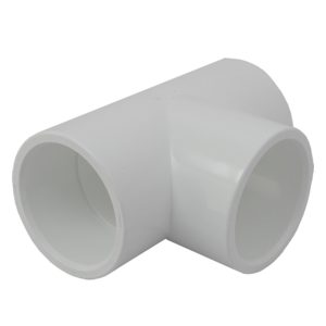 2in Plastica White Tee Joint P P P - Single