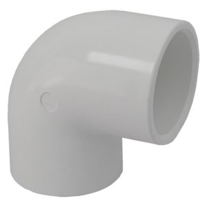2in Plastica White 90 Deg Elbow P P - Single