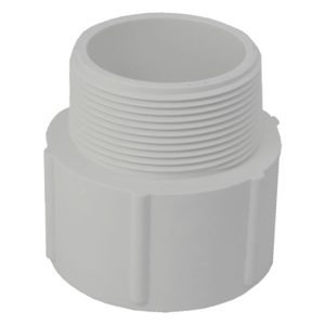 2in Plastica White Socket Nipple P MT - Single