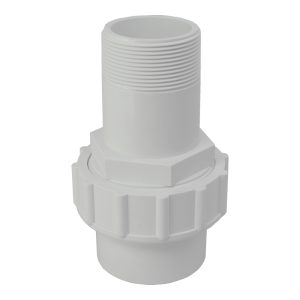 2in Plastica White Socket Union P MT - Pack of 5