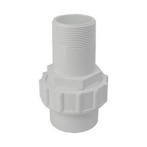 2in Plastica White Socket Union P MT - Single