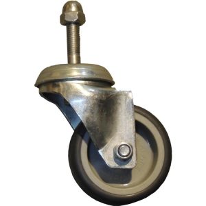 Plastica Slidelock 38mm Unbraked 3in Castor - Type 2 (black tyre)