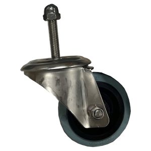 Plastica Slidelock 43mm Unbraked 3in Stainless Steel Castor
