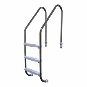 Plastica 38mm (1.5in) 3 Tread ABS Standard Ladder in 304 Grade Stainless Steel