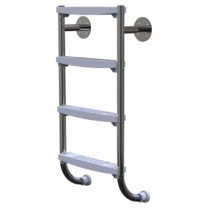 Plastica 38mm (1.5in) 4 Tread ABS Undercover Ladder in 304 Grade Stainless Steel