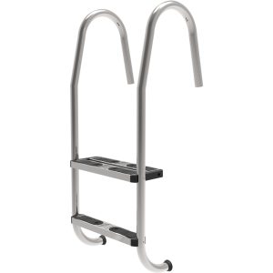 Plastica 43mm (1.7in) 2 Tread Slimline Ladder in 316 Grade Stainless Steel