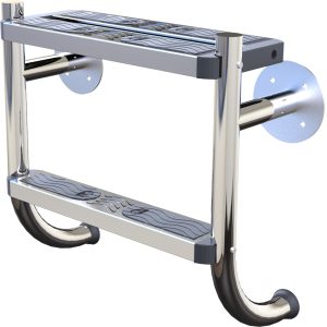 Plastica 43mm (1.7in) 2 Tread Undercover Ladder in 316 Grade Stainless Steel