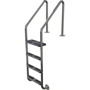 Plastica 43mm (1.7in) 4 Tread Double Flanged Ladder in 316 Grade Stainless Steel