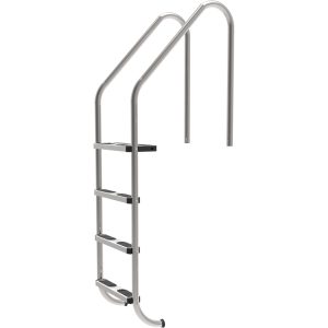 Plastica 43mm (1.7in) 4 Tread Standard Ladder in 316 Grade Stainless Steel