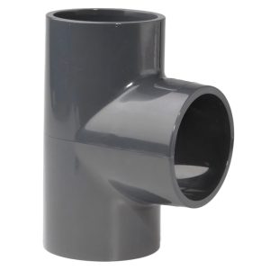 1in Grey PVC Tee Joint P P P 15 Bar