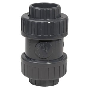 0.75in Grey PVC Double Union Check Valve