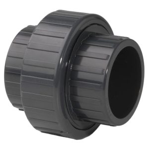 0.5in Grey PVC Socket Union P P 15 Bar