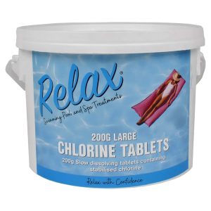 2kg Relax Pool Chlorine Tablets - 200g