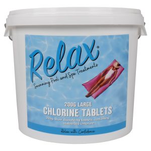 5kg Relax Pool Chlorine Tablets - 200g - Box of 4