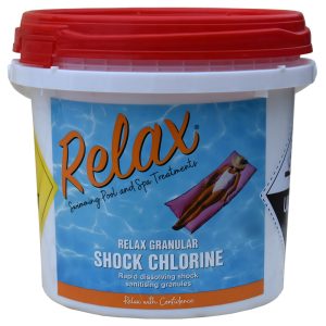 5kg Relax Pool Granular Shock Chlorine - Box of 4