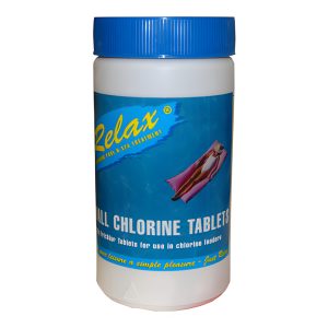 1Kg Relax Pool Small Chlorine Tablets - 20g - Box of 6