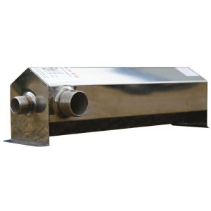 Plastica Stainless Steel Heat Exchanger 50kW 170,000 BTU 1.5in M/T