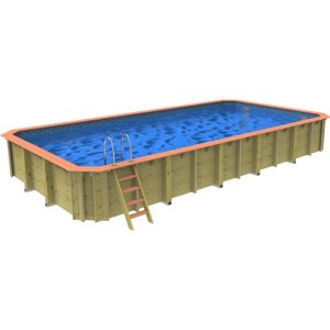 Plastica Chelsea Wooden Pool Package with Argonaut/Endurance Filtration & SwimMaster Counter Current