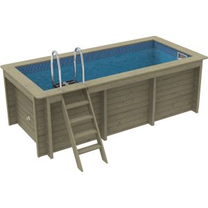 Plastica Nazca 4m x 2m Wooden Pool Package