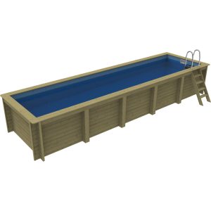 Plastica Nazca 8m x 2m Wooden Pool Package with Argonaut/Endurance Filtration & SwimMaster Counter Current