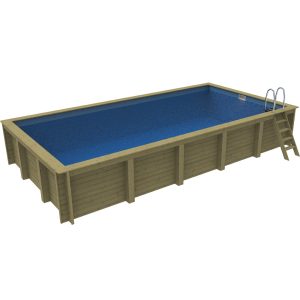 Plastica Nazca 8m x 4m Wooden Pool Package with Argonaut/Endurance Filtration